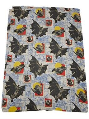 Vintage 1992 Batman Returns Twin Flat Sheet DC Comics Catwoman The Penguin